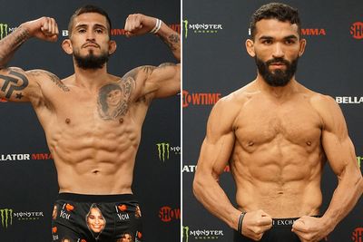 Bellator 297 video: Sergio Pettis, Patricio Freire make weight, show off bantamweight physiques