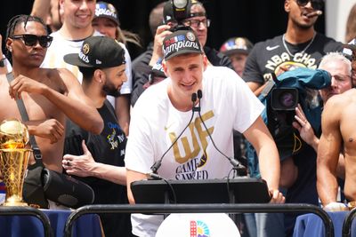 Nikola Jokic changed his mind about going home before Nuggets’ parade: ‘I [expletive] want to stay on parade’