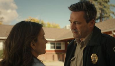 ‘Maggie Moore(s)’: The land’s dry, the laughs are dark in Jon Hamm’s intriguing crime comedy