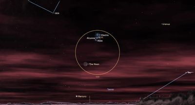 The moon and Mercury meet in the bright red 'eye of the bull' early Friday morning