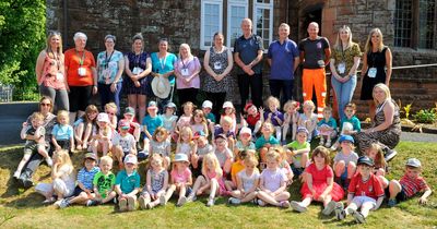 Castle Douglas Nursery youngsters put new life into library flower beds