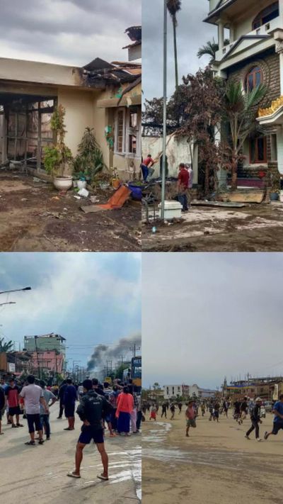 Stone-pelting & arson in Imphal keep Manipur on boil