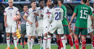 Chelsea star Christian Pulisic involved in mass brawl during USMNT vs Mexico as four sent off