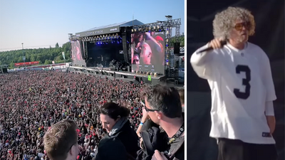 Watch 100,000 people emotionally singing their hearts out to Limp Bizkit's Behind Blue Eyes cover while Fred Durst dons a proud 80s perm