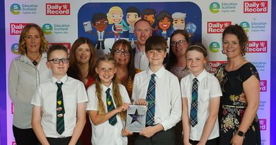 West Lothian pupils celebrate being top of the class