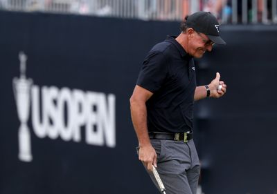 Fan wearing sombrero, stick-on mustache heckles Phil Mickelson at 2023 U.S. Open