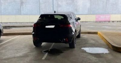 Outraged shoppers teach inconsiderate driver a lesson after he parked across two spaces
