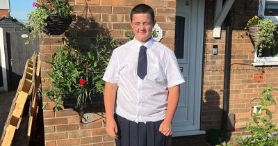Boy wears skirt to school in protest after teachers ban shorts in sweltering weather