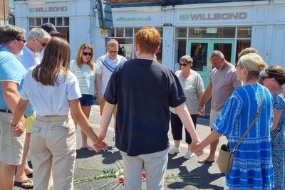 Barnaby Webber’s family visit spot where he died