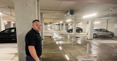'It absolutely stinks' - Apartment block car park flooded with RAW SEWAGE