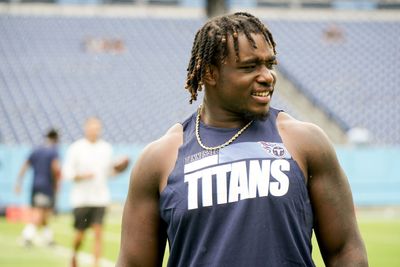 Watch: Titans’ Aaron Brewer was mic’d at practice