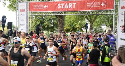 Announcement as 100 days until Robin Hood Half Marathon returns to Nottingham's streets
