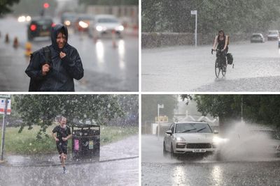 Torrential rain causes travel chaos for commuters in Glasgow