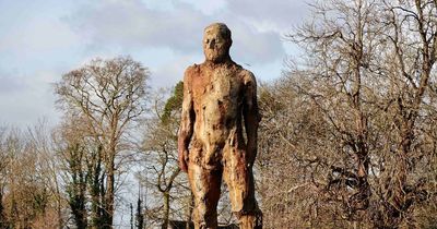 Locals slam plan to light up 26ft naked man statue over fears it will distract drivers
