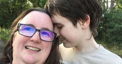 Mum breaks down in tears as autistic non-verbal teenage son says his first word at school