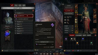 Diablo 4 gems will be moved out of the inventory