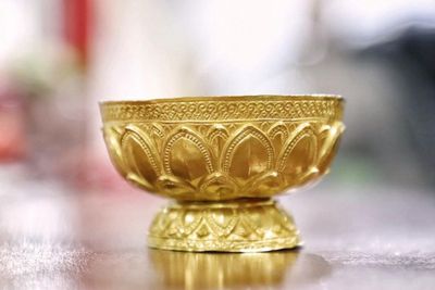 Construction work at temple turns up old gold bowl