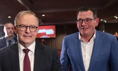 Anthony Albanese and Daniel Andrews urge Labor faithful to campaign for Indigenous voice to parliament