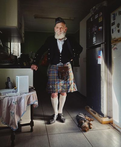 ‘We stepped into his kitchen and he mentioned some kilts’: Glenn Homann’s best phone picture