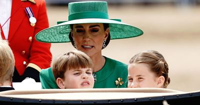 Prince Louis 'tidied up' in sweet mum moment by Kate Middleton at Trooping the Colour
