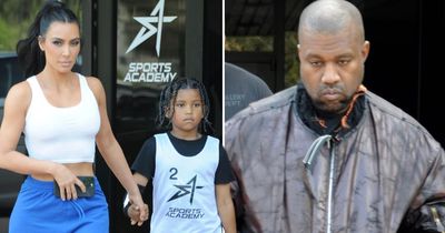 Kim Kardashian appears to avoid ex Kanye West as he attends son's game WITHOUT new wife