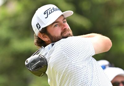 Cameron Young somehow hit a golf ball into a golf cart’s ball holder during the U.S. Open