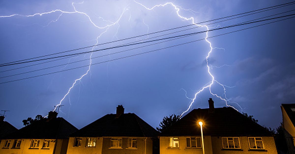 Thunderstorms in Leeds today Exact time heavy rain…