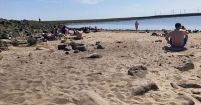 Dad's trip to secret beach near Greater Manchester tainted by disgusting discovery