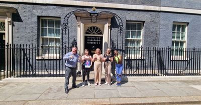 Campaigners wanting equality for children in care head to Downing Street to make their voices heard