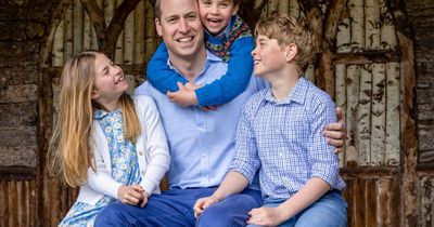 Prince William marks Father's Day with sweet photo as royal children match in blue