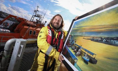 ‘It’s heavy stuff out at sea, so I paint to stay level’: the lifeboatman taking the UK art world by storm