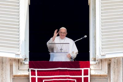 Pope Francis, back to Vatican routine post-surgery, says thanks to shouts of 'Long live the pope!'