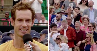 Andy Murray close to tears as he discovers children were in attendance for latest win