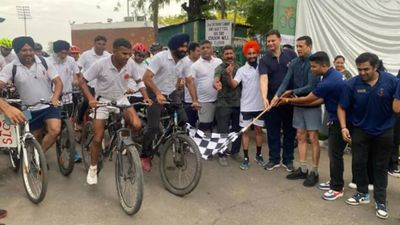 Over 500 participate in Desh Bhagat University cyclothon