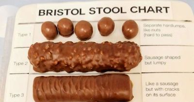Baker makes GP sister 'hilarious' stool chart cake after spotting poo scale in her bathroom