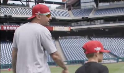 An adorable Father’s Day video shows Nick Castellanos and his son Liam enjoying a day at a game together