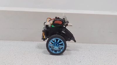 Raspberry Pi Two-Wheeled Bot Self-Balances Using AI