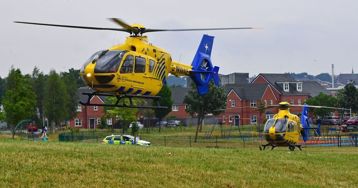 two-air-ambulances-seen-landing-on-children-s-park