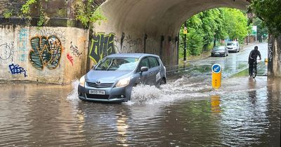 'Monsoon' rain, elderly woman rescued from home, tram chaos and flood alerts as yet another sudden thunderstorm hits region