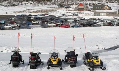 Wet and cold weather brings snow to Australia’s Alps