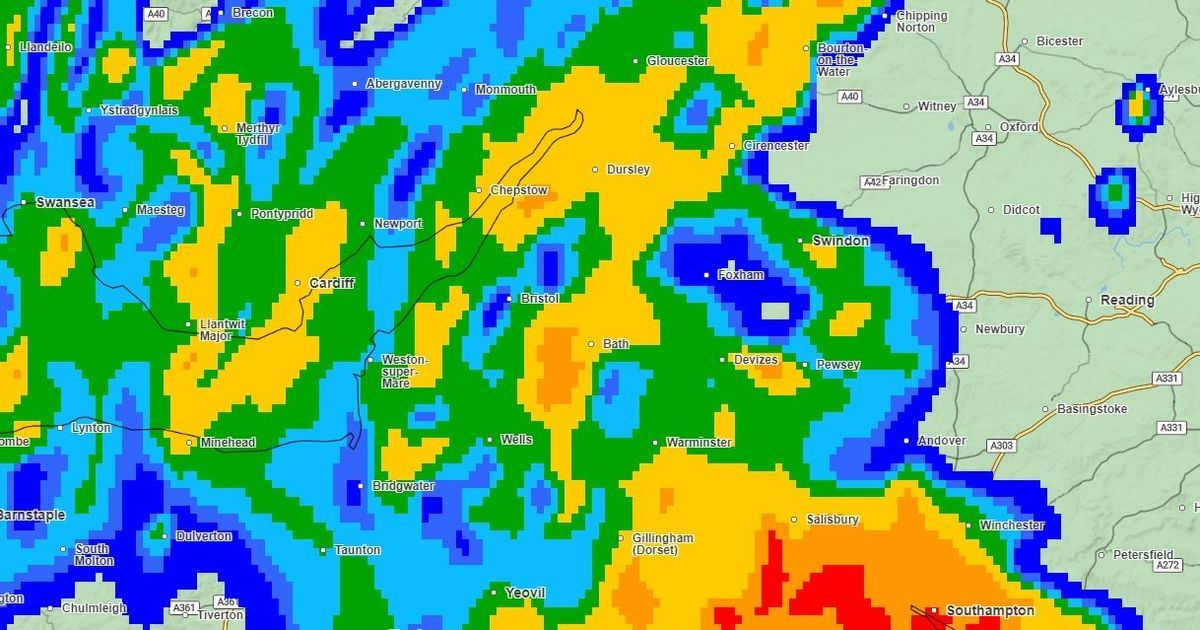 Bristol weather Deluge of rain to wash over city as…