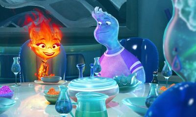 Elemental review – fire and water fall in love in multicoloured, unworldly Pixar fable
