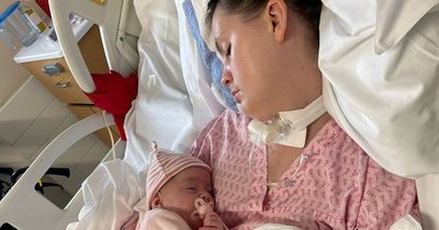 Emma was left paralysed and unable to talk after giving birth