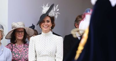 Kate Middleton dazzles in polka dots as she proudly watches William in Garter Day parade
