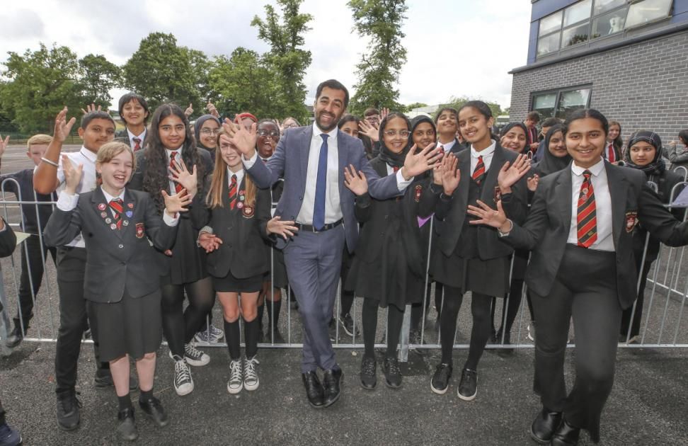 Humza Yousaf officially opens Glasgow school's new…