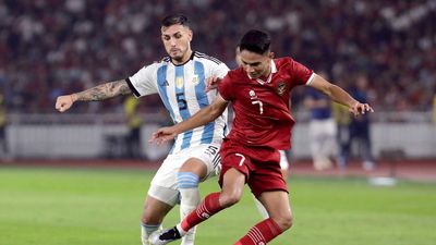 Without Messi, Argentina labours to 2-0 win over Indonesia in friendly