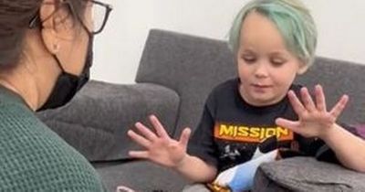 Dad takes toddler son for a manicure after teacher says it's 'only for girls'