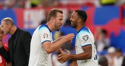 Newcastle's Callum Wilson jokes with Gareth Southgate moments before coming on for England