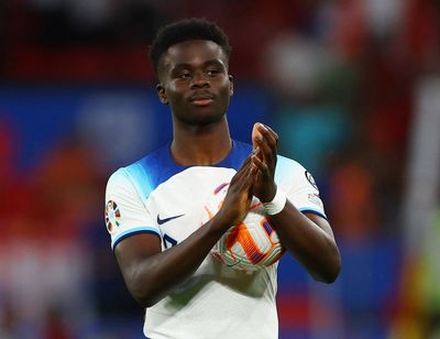 ‘Exceptional’ Bukayo Saka lauded by Gareth Southgate after England hat-trick