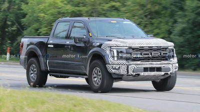 Ford F-150 Raptor Facelift Spied With New Grille And Headlights
